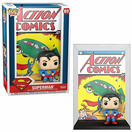 Funko POP! Comic Covers: DC - Superman Action Comics Vinyl Figure Toys & Games Funko