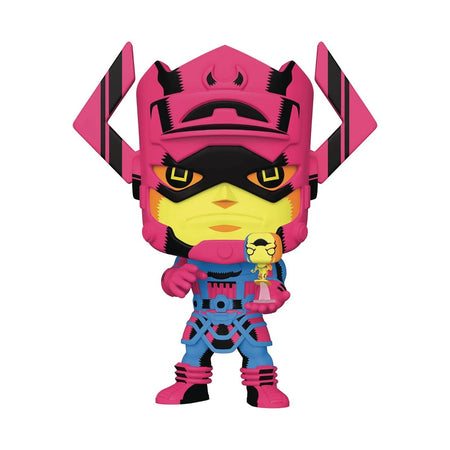 Funko POP! Marvel Fantastic Four: Galactus with Silver Surfer Vinyl Bobble-head - Black Light Version #809 Toys & Games Funko
