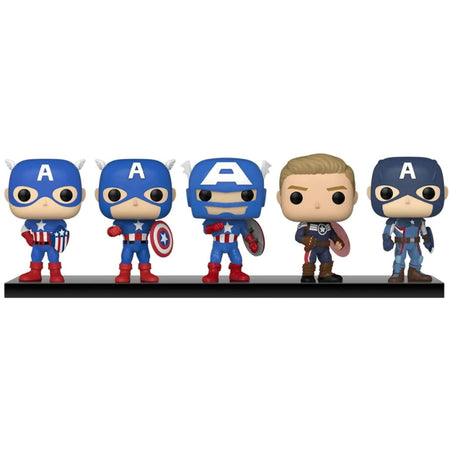 Funko POP! Marvel: Year of The Shield - Captain America Through The Ages - 5 Pack Toys & Games Funko