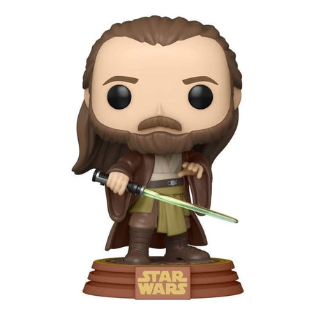 Funko POP! Star Wars: Qui-Gon Jinn (Tatooine) Vinyl Bobble-Head - Amazon Exclusive Toys & Games Funko