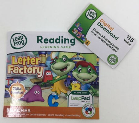 LeapFrog Letter Factory Learning Game - 15$ Credit Code [OPEN BOX - CODE VALID] Healthcare Loot Lodge