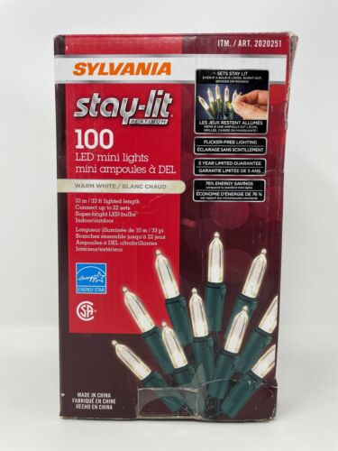 Sylvania Stay Lit Mini Lights Celebrations LED String Light [USED - OPEN BOX] Home and Hardware Loot Lodge