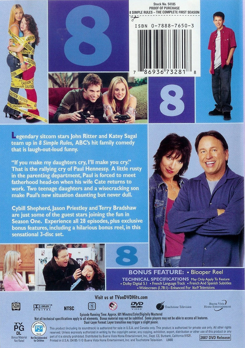 8 Simple Rules - Season 1 [DVD] DVD Box Set / Series Touchstone Home Entertainment