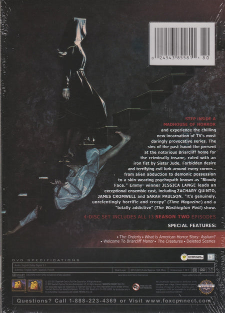 American Horror Story: Asylum - Season 2 [DVD] DVD Box Set / Series 20th Century Fox