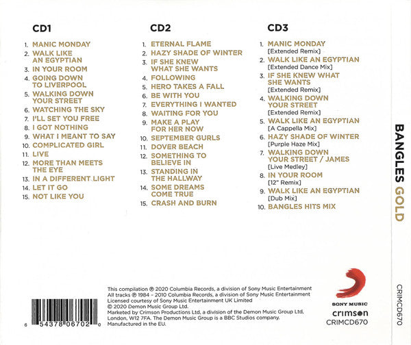 Bangles: Gold [Audio CD] Music (CD) Sony Music