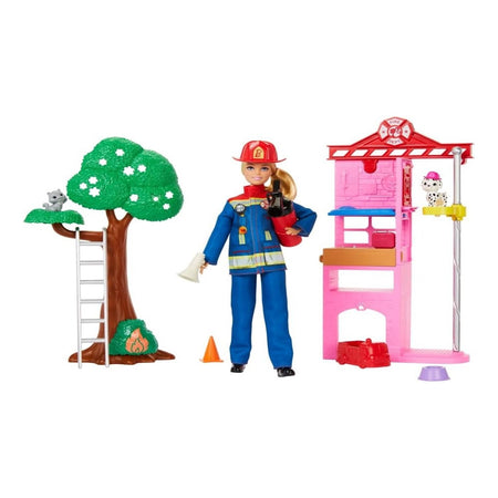 Barbie Careers: Firefighter Doll and Playset Toys & Games Mattel