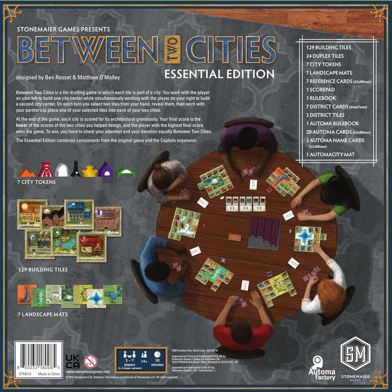 Between Two Cities - Essential Edition [Board Game, 1-7 Players] Board Game Stonemaier Games