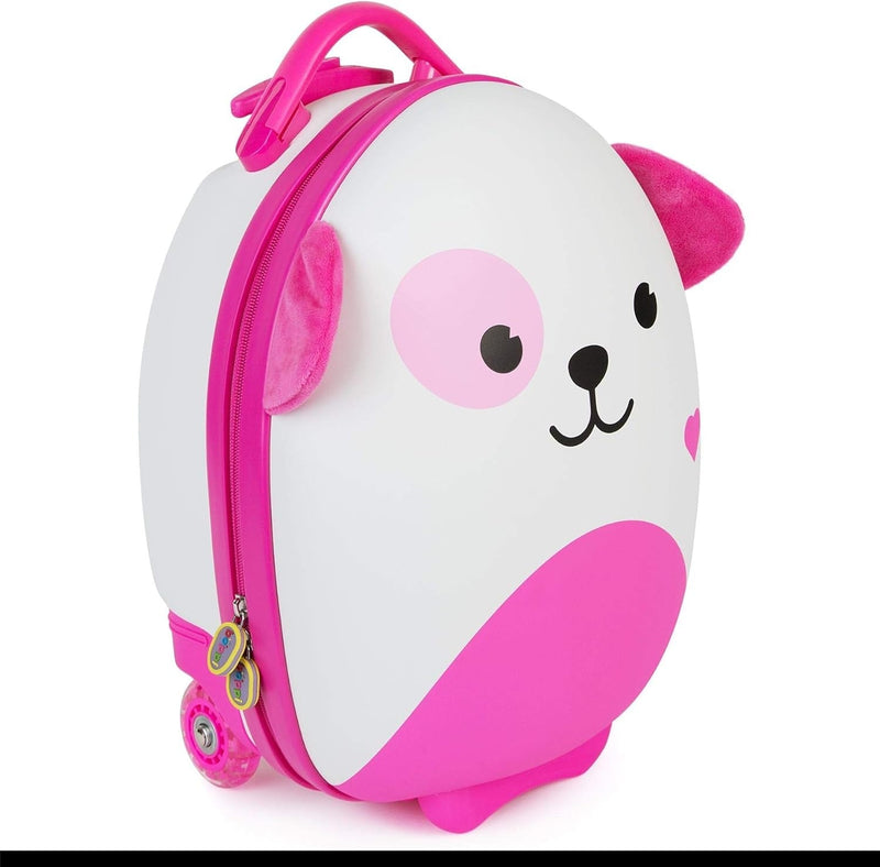 Boppi: Tiny Trekker Rolling Luggage Case - Pink Dog Clothing and Apparel Boppi