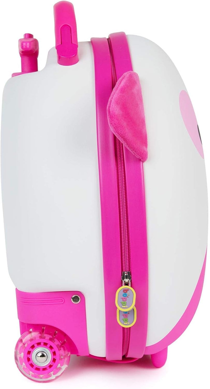 Boppi: Tiny Trekker Rolling Luggage Case - Pink Dog Clothing and Apparel Boppi