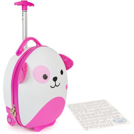 Boppi: Tiny Trekker Rolling Luggage Case - Pink Dog Clothing and Apparel Boppi