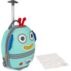Boppi: Tiny Trekker Rolling Luggage Case - Robot Clothing and Apparel Boppi