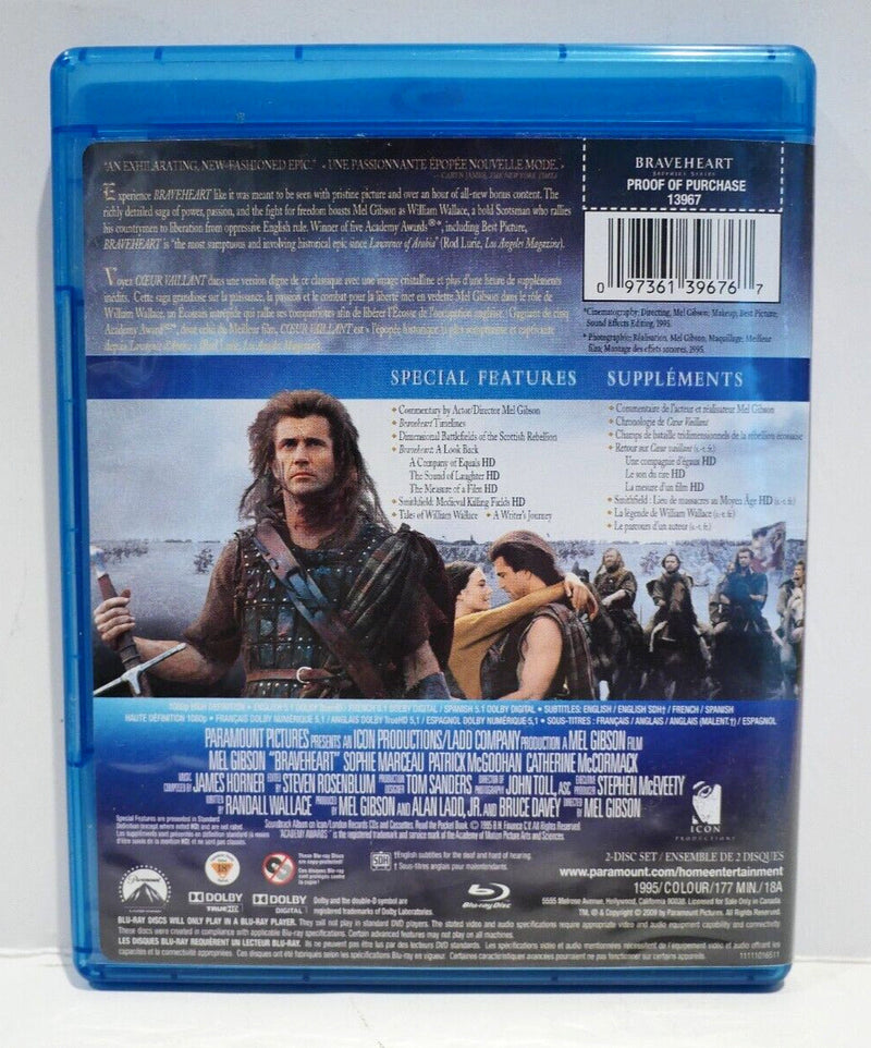 Braveheart - Sapphire Series [Blu-Ray] Blu-Ray Movie Paramount Pictures