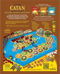 Catan: Treasures, Dragons and Adventurers Game Expansion [Board Game, 3-4 Players] Board Game Catan Studios