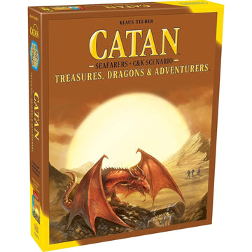 Catan: Treasures, Dragons and Adventurers Game Expansion [Board Game, 3-4 Players] Board Game Catan Studios