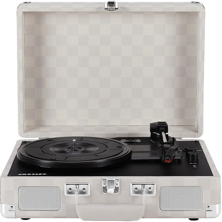 Crosley: Cruiser Plus Turntable - Almond Checkerboard - CR8005F-AC [Electronics] Electronics Crosley