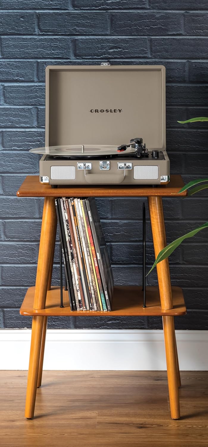Crosley: Cruiser Plus Turntable - Taupe - CR8005F-TE [Electronics] Electronics Crosley