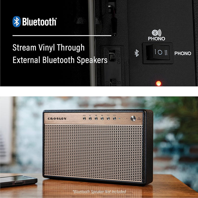 Crosley: Cruiser Plus Turntable - Taupe - CR8005F-TE [Electronics] Electronics Crosley