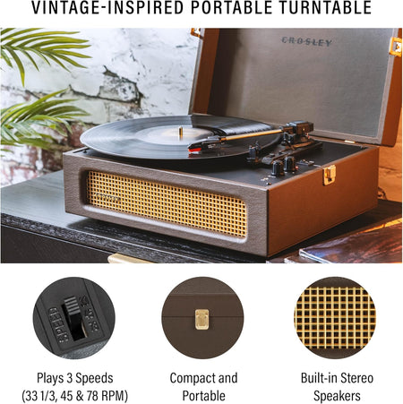Crosley: Voyager Turntable - Cocoa - CR8017B-CO [Electronics] Electronics Crosley