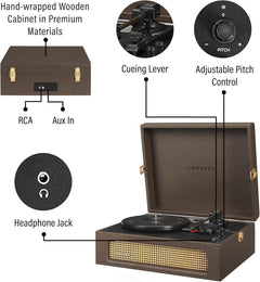 Crosley: Voyager Turntable - Cocoa - CR8017B-CO [Electronics] Electronics Crosley