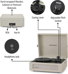 Crosley: Voyager Turntable Dune - CR8017B-DU [Electronics] Electronics Crosley
