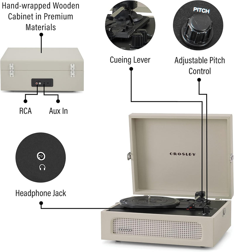 Crosley: Voyager Turntable Dune - CR8017B-DU [Electronics] Electronics Crosley