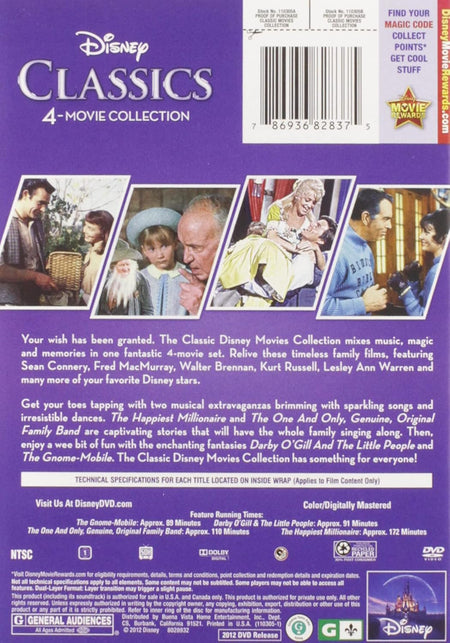 Disney Classics 4 Movie Collection [DVD] DVD Movie Disney
