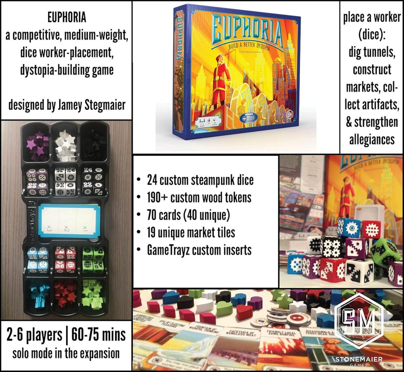 Euphoria [Board Game, 2-6 Players] Board Game Stonemaier Games