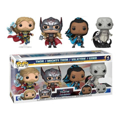 Funko Pop! Marvel: Thor Love & Thunder - 4 Pack - Bobble Head Toys & Games Funko
