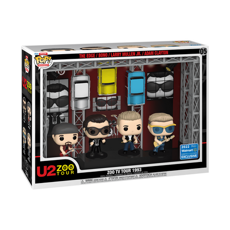Funko Pop! Moment Deluxe: U2's Zoo TV Tour 1993 Vinyl Figures - Walmart Exclusive Toys & Games Funko