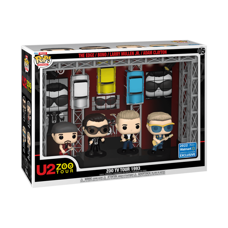 Funko Pop! Moment Deluxe: U2's Zoo TV Tour 1993 Vinyl Figures - Walmart Exclusive Toys & Games Funko