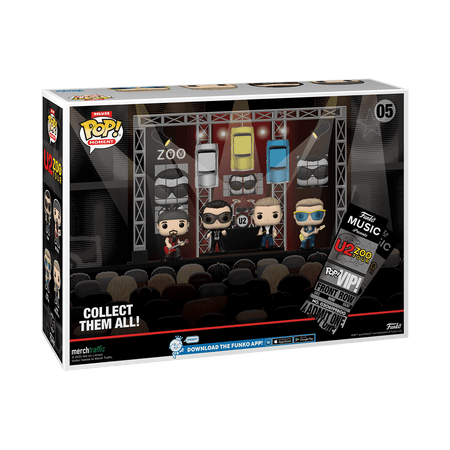 Funko Pop! Moment Deluxe: U2's Zoo TV Tour 1993 Vinyl Figures - Walmart Exclusive Toys & Games Funko