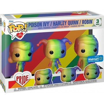 Funko Pop! Pride: Poison Ivy, Harley Quinn, Robin - Walmart Exclusive Toys & Games Funko