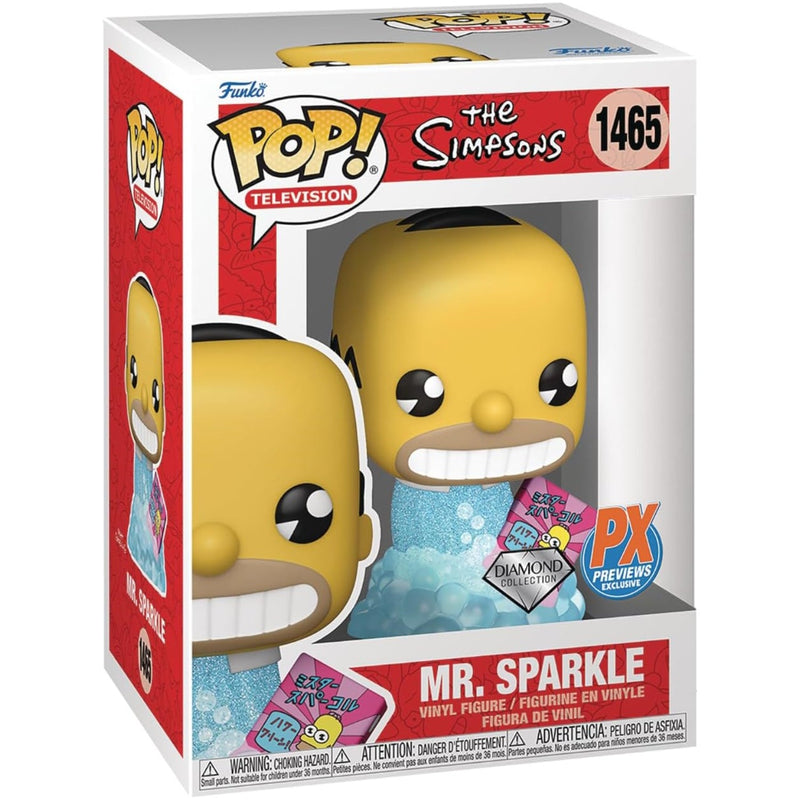 Funko Pop! Television: The Simpsons Mr. Sparkle Previews Exclusive Figure #1465 Toys & Games Funko