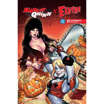 Harley Quinn X Elvira: #1 [Chad Hardin Foil CVR Z - 1:10] 2025 Comics Dynamite Entertainment