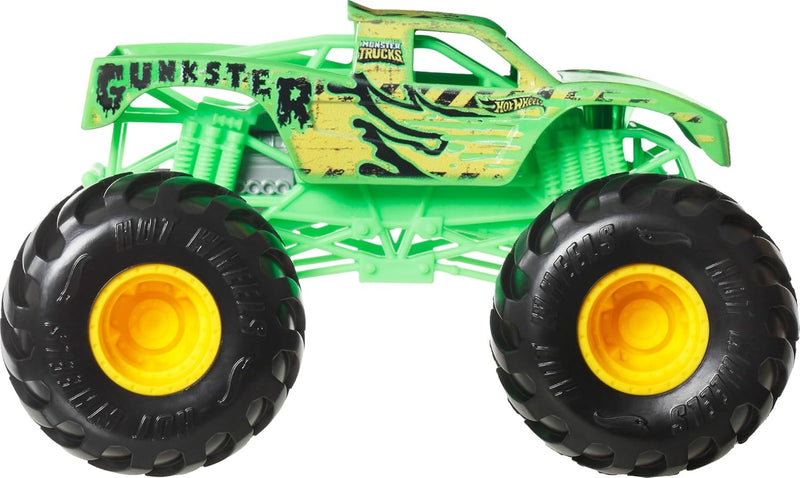 Hot Wheels: Oversized Monster Trucks Gunkster Toys & Games Mattel