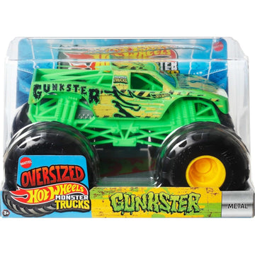 Hot Wheels: Oversized Monster Trucks Gunkster Toys & Games Mattel