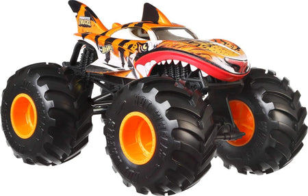 Hot Wheels: Oversized Monster Trucks Tiger Shark Toys & Games Mattel