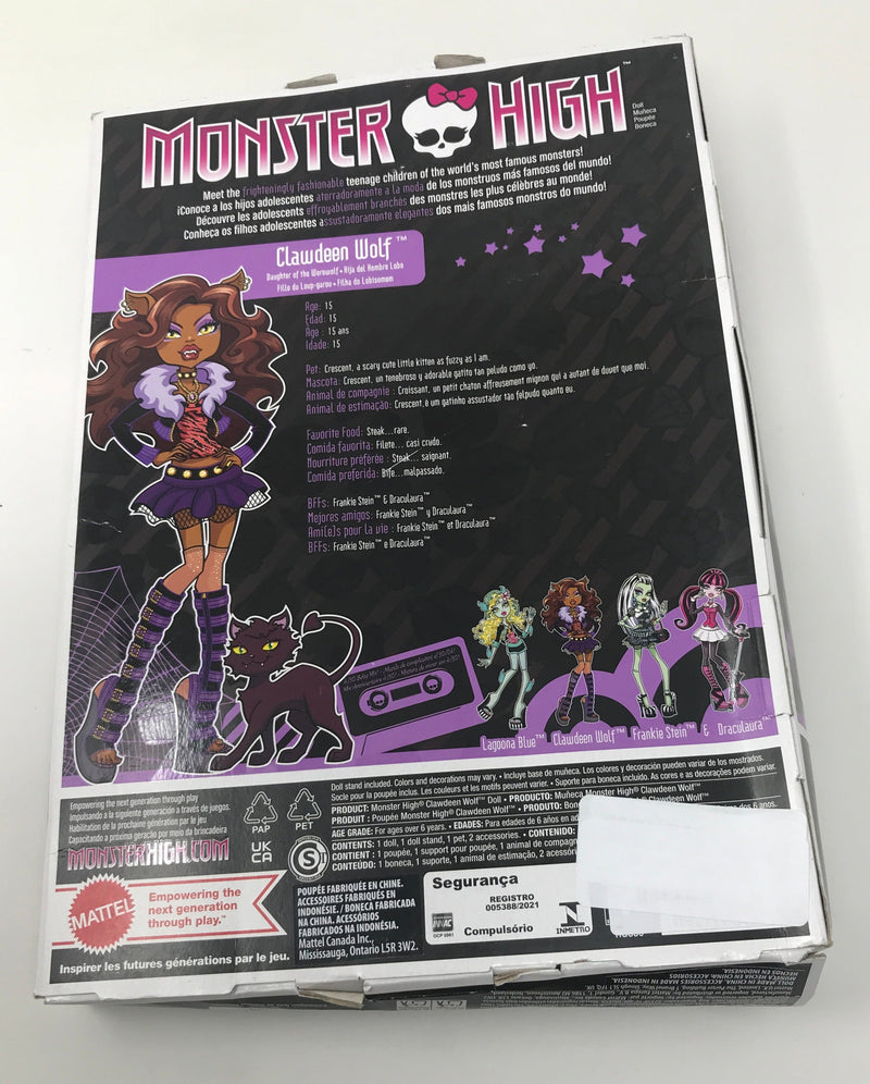 Monster High: Clawdeen Wolf Boo-riginal Creeproduction [USED - DAMAGED BOX] Toys & Hobbies Mattel