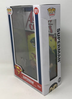 Funko Pop! Comic Cover: DC Superman Action Comic #01 [USED - DAMAGED BOX] Collectible Funko