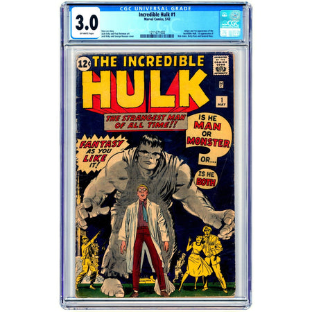 Incredible Hulk: #1 [Jack Kirby CGC 3.0] 1962 Comics Marvel Comics
