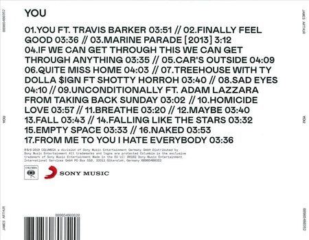 James Arthur: You [Audio CD] Music (CD) Sony Music