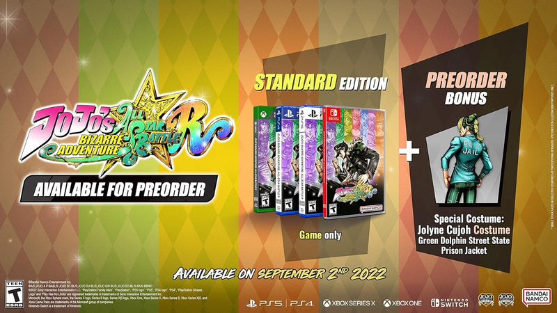 JoJo's Bizarre Adventure: All Star Battle R [Xbox One & Xbox Series X] Xbox One / Xbox Series X Video Game Bandai Namco