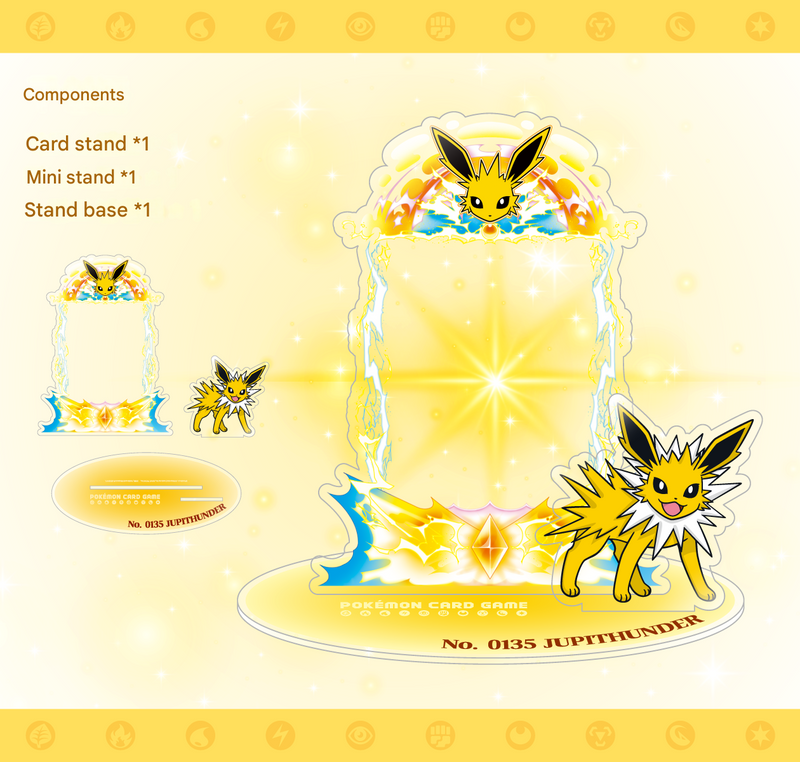 Pokemon TCG: Pokemon Center Eeveelution Prismatic Evolutions Acrylic Stand Set - Complete Set of 9 Card Game Accessories Pokemon