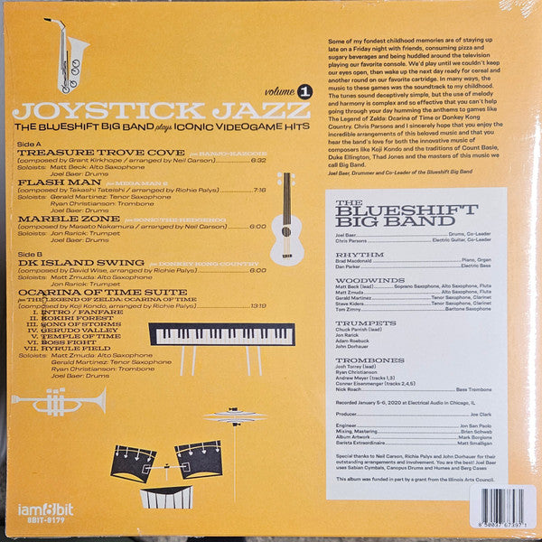 Joystick Jazz: The Blueshift Big Band Plays Iconic Video Game Hits - Volume 1 [Audio Vinyl] Audio CD/Vinyl iam8bit