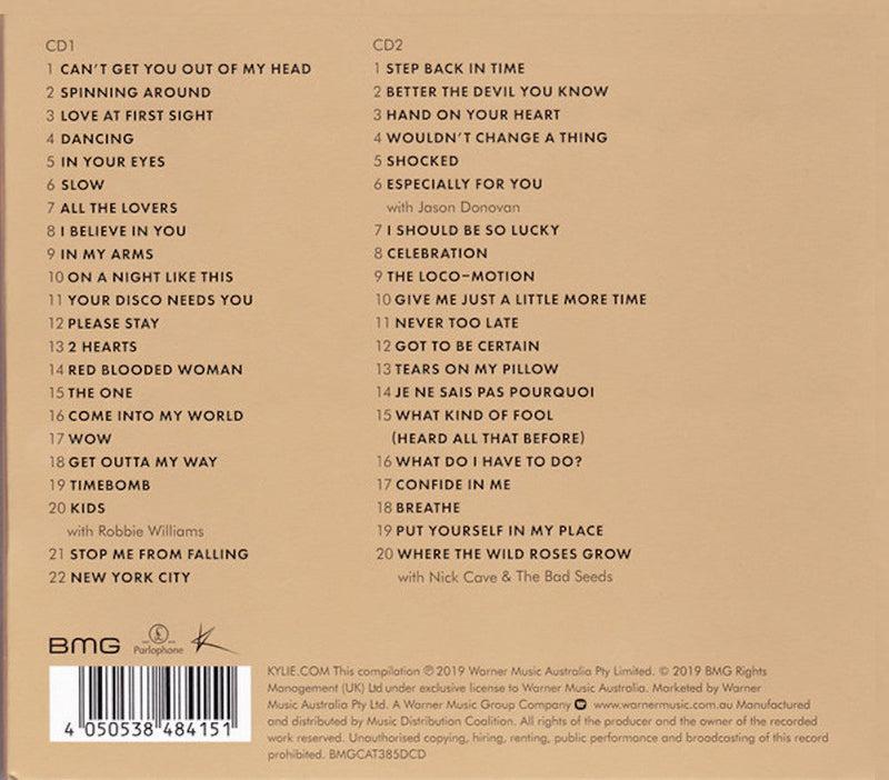 Kylie Minogue: Step Back In Time: The Definitive Collection [Audio CD] Music (CD) BMG