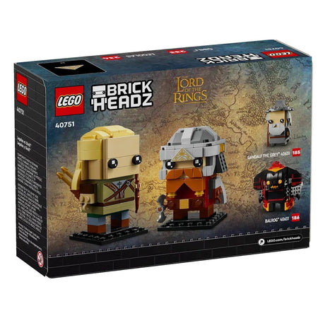 LEGO Brickheadz: LOTR Legolas and Gimli - 297 Piece Building Set [LEGO, #40751] LEGO LEGO