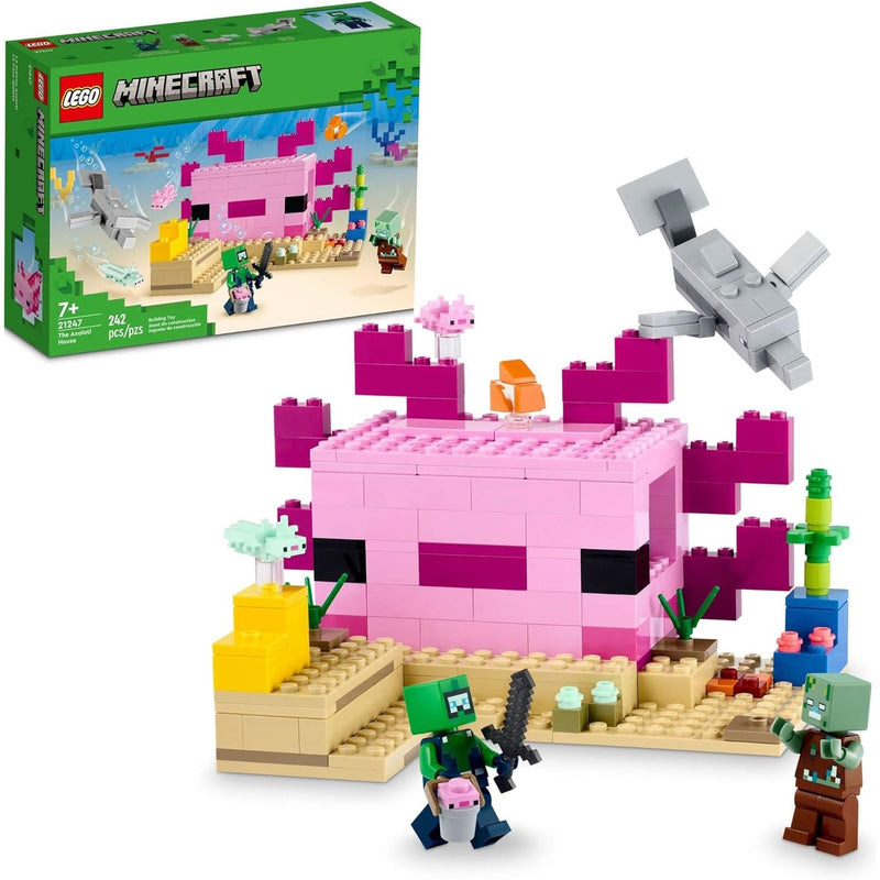 LEGO Minecraft: Axolotl House - 242 Piece Building Kit [LEGO, #21247] LEGO LEGO