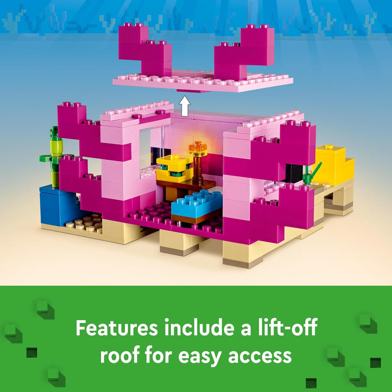 LEGO Minecraft: Axolotl House - 242 Piece Building Kit [LEGO, #21247] LEGO LEGO