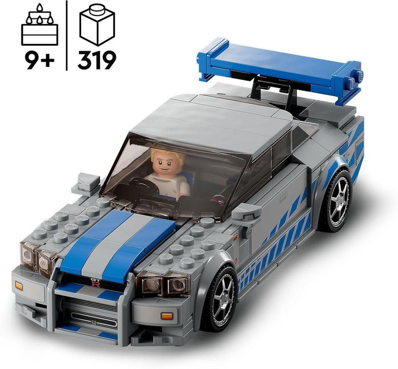LEGO: Speed Champions 2 Fast 2 Furious Nissan Skyline - 319 Piece Building Kit [LEGO, #76917] LEGO LEGO