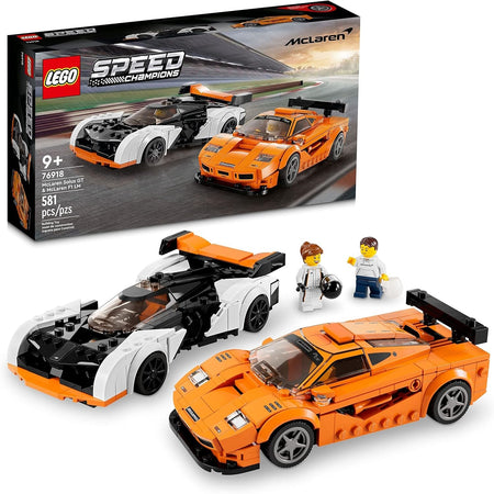 LEGO Speed Champions: McLaren Solus GT and McLaren F1 LM - 581 Piece Building Kit [LEGO, #76918] LEGO LEGO